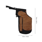 プロフェッショナルレザー蹄鉄職人用エプロン、ナイフポケット4個付き – 馬蹄ケア用具